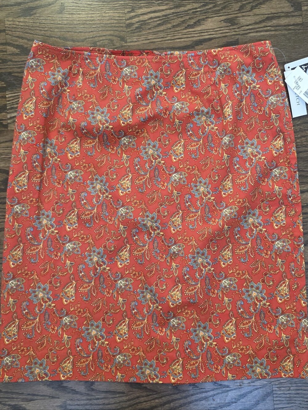 NWT Jones New York Sport Paisley Stretch Pencil Skirt Women's Size 10
